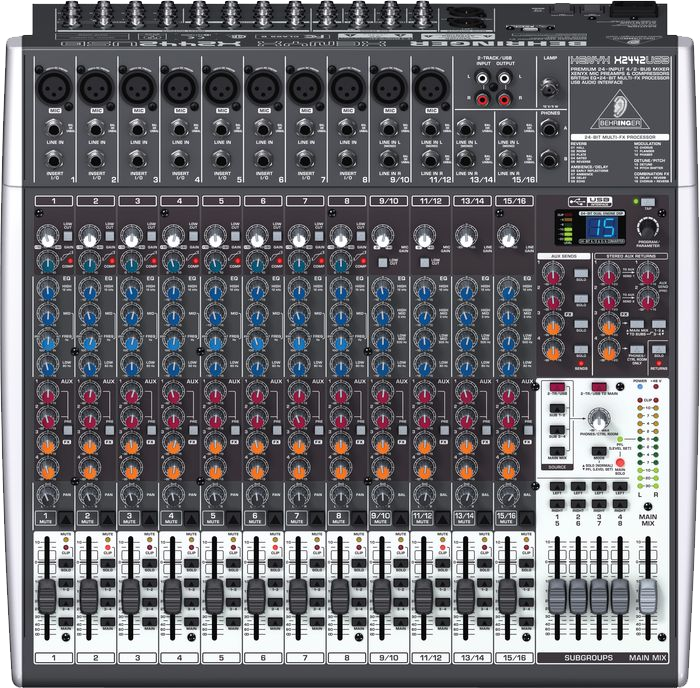 behringer xenyx x1204usb 12 channel mixer with dj