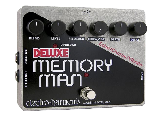 Electro-Harmonix Deluxe Memory Man Analog Delay/Chorus/Vibrato Guitar Effects Pedal