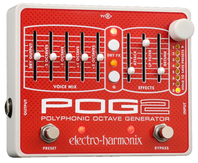 Electro-Harmonix EHX POG2 Polyphonic Octave Generator Guitar Pedal