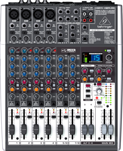 behringer xenyx x1204usb 8 channel usb mixer with effects