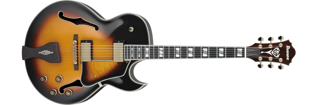 Ibanez LGB30-VYS George Benson Signature Series 6-String Hollow Body Electric Guitar with Case (Vintage Yellow Sunburst)