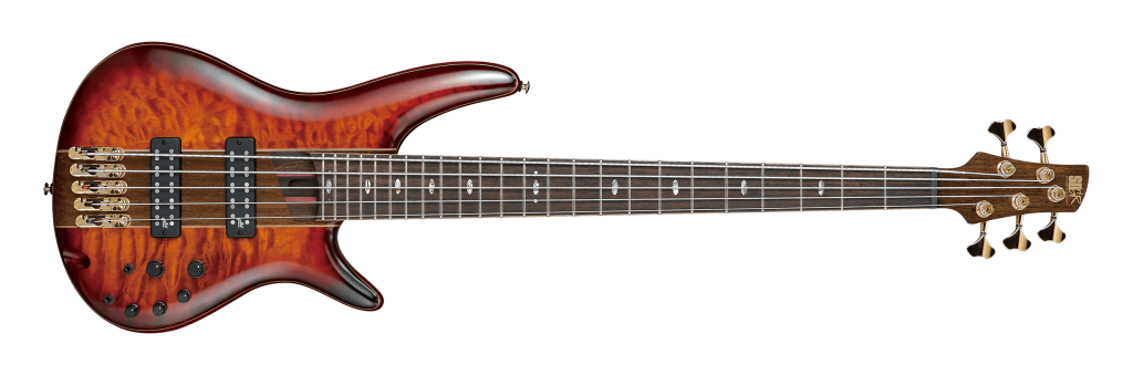 Ibanez SR2405W-BTL 5-String Electric Bass Guitar with Gig Bag (Brown Topaz Burst Low Gloss)