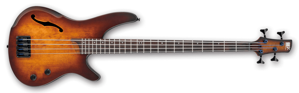 Ibanez SRH500-DEF SR Bass Workshop 4-String Semi-Hollowbody Electric Bass Guitar (Dragon Eye Burst Flat )