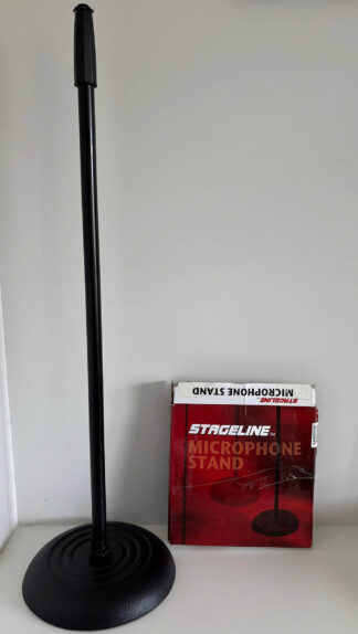 Stageline MS603B Mic Stand Straight 32-60″ with Round Heavy Base
