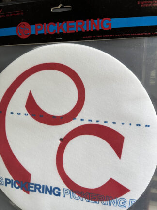 Pickering SMP-1W (White) Slip-Mat DJ Record Turntable Slipmat Pair Set