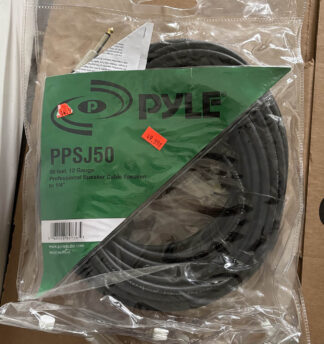 Pyle PPSJ50 Speakon Male to 1/4″ Male 50 feet 12 Gauge Speaker Cable