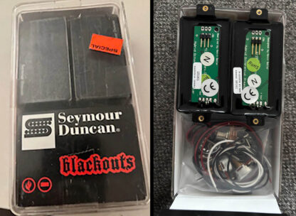 Seymour Duncan AHB-1n Blackouts Neck Guitar Pickup Pair 11106-30-B (Black)