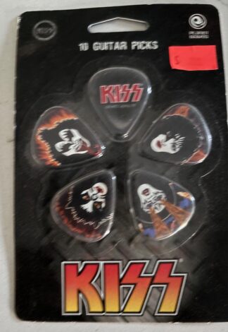 Planet Waves Kiss Rock and Roll Over 10 Guitar Picks 1CBK4-10K2